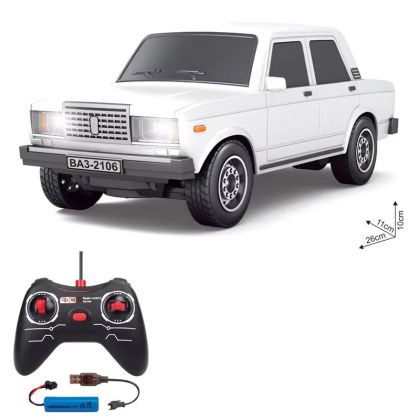 Кола с радио контрол Lada 2107 бял