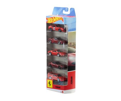 Комплект метални колички Ferrari Hot Wheels JLN12  