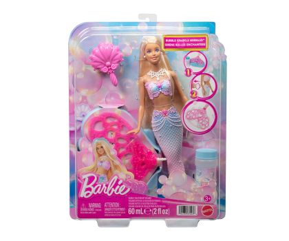 Кукла Barbie Русалка с опашка за сапунени мехурчета Mattel JLW56