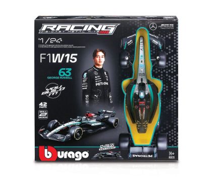Метална кола Formula 1 за сглобяване Mercedes-AMG W15 #63 Bburago 1:24 