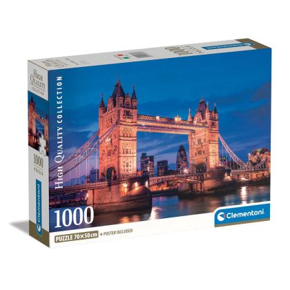 Пъзел Tower Bridge At Night 1000 части Clementoni 39772