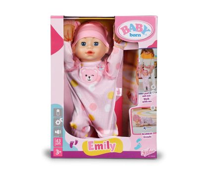 Интерактивно бебе Емили се учи да върви Baby Born Zapf Creation 838426