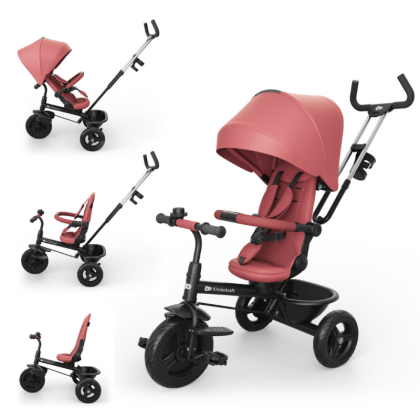Триколка със сенник KinderKraft ASTON PLUS РОЗОВА