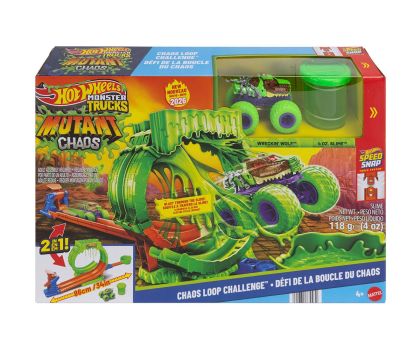 Писта лупинг слуз и камион мутант Monster Trucks Mutant Chaos Hot Wheels City Mattel JMK91