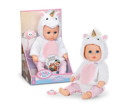 Загряващa кукла Luna с костюм на еднорог Baby Born Zapf Creation 840986 