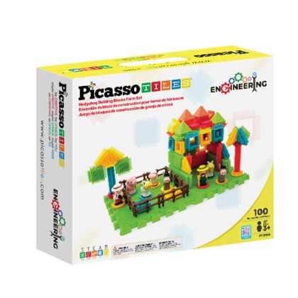 Магнитен конструктор Engineering Елементи с бодли Ферма Picasso PTB100