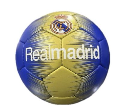 Кожена футболна топка Real Madrid синя