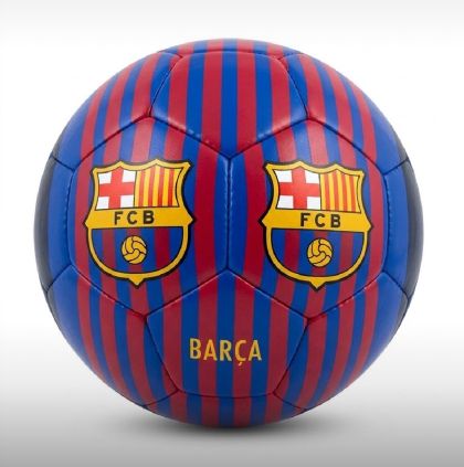 Кожена футболна топка Barcelona BLUE