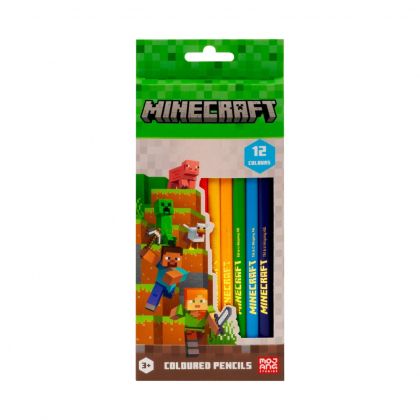 Триъгълни моливи MINECRAFT 12 цвята Astra