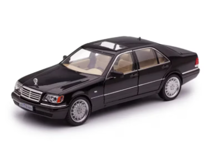 Метален автомобил Mercedes S Class 320 W140 1/24 черен