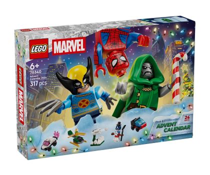 Конструктор Коледен календар 2026 година LEGO Marvel Super Heroes 76340