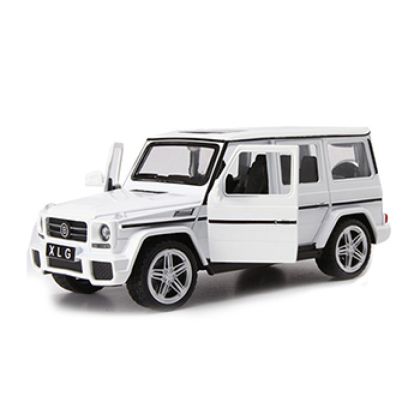 Метален джип Mercedes G class AMG бял със звук и светлини 