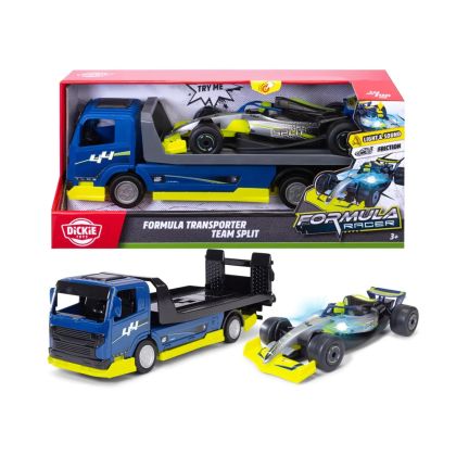 Автовоз със състезателна кола Formula Split Dickie 203766000