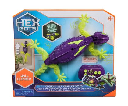 Катерещ се гекон с дистанционно управление и светещи очи HEX BOTS Spin Master 6075451 