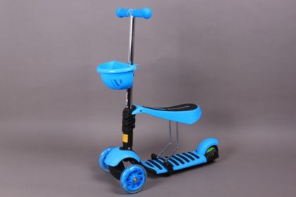 Тротинетка/скутер със седалка и светещи гуми