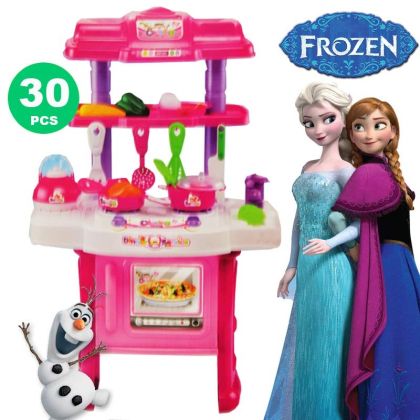 Детска музикална кухня Frozen - 30 елемента