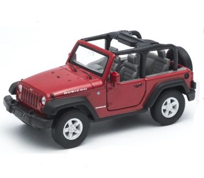 Welly Метална количка  Jeep Wrangler Rubicon convertible 1:34-39