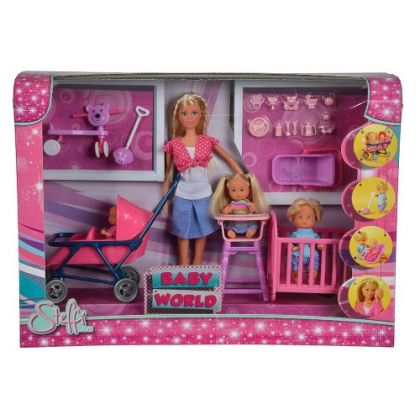 Кукла с три бебета с количка Steffi Love 105736350