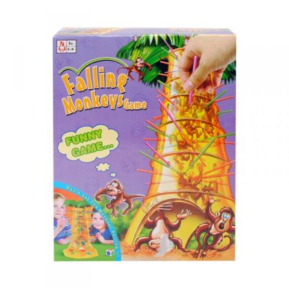 Занимателна семейна игра  Занимателна игра "Дървото на маймунките "с пръчки. За двама до 4-ма играчи. Размер на опаковка - 21 см. х 26 см. х 8 см. За деца над 5+ години.