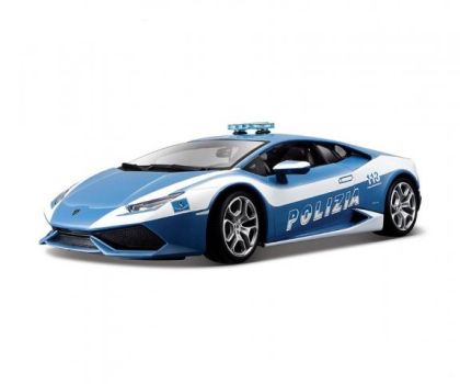 Bburago Метална количка Lamborghini Huracan Polizia 1:18