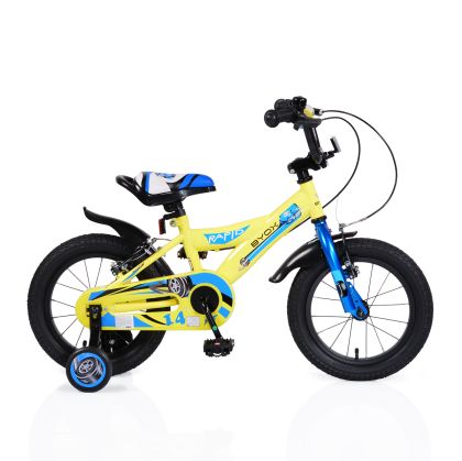 Детски велосипед с помощни колела 14'' Rapid жълт
