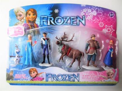 Frozen Фигурки герои от Леденото кралство 6 броя