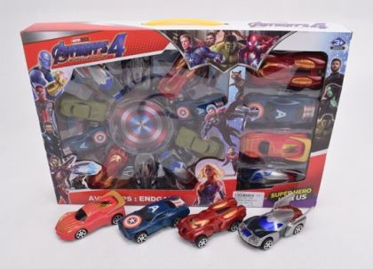 Комплект метални колички Avengers