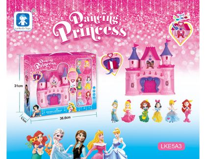 Музикален замък за кукли принцеси