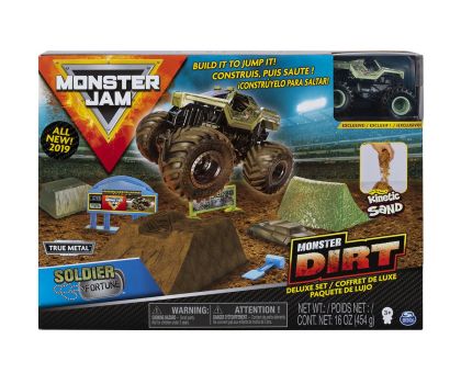 Комплект за игра Monster Jam Max-D с кинетичен пясък