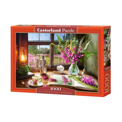 Пъзел Castorland 1000 части Натюрморт с виолетови цветя 104345