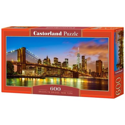 Панорамен пъзел Бруклински мост, Ню Йорк 600 части Castorland B-060399