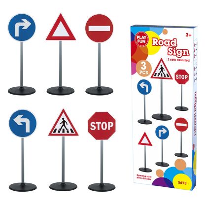 Пътни знаци 65 см - Playfun toys 5673