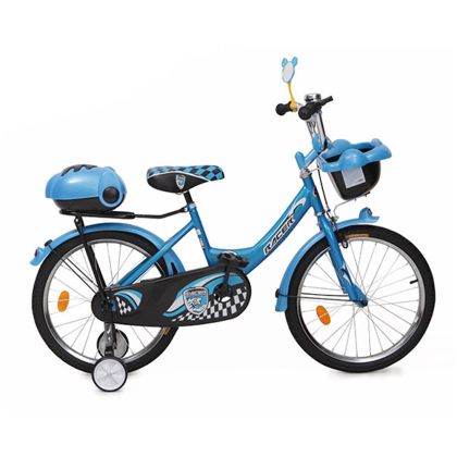Детски велосипед със спомагателни гуми 16" 1682 син