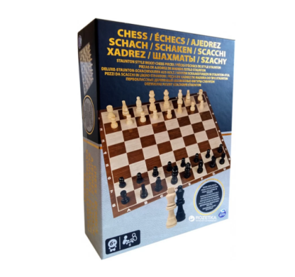 Класически дървен шах Spin Master Games Chess 6033313