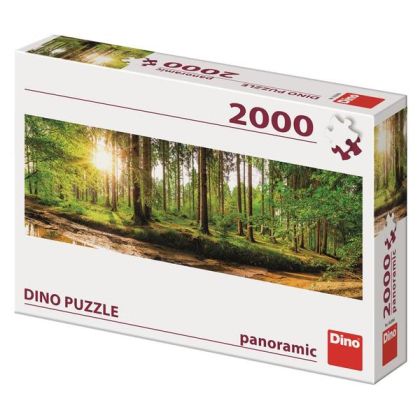 Пъзел Dino 2000 части Слънчеви лъчи в гората