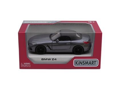 Метална количка BMW Z4 2019 сиво Kinsmart 1/36