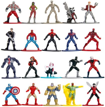 Комплект фигурки за игра Marvel 20 Pack Nano Collectable Figures Wave 2 Jada Toys 253225006