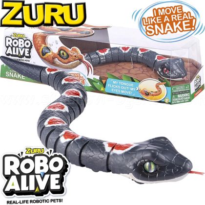 Zuru Robo Alive Движещ се интерактивен Робо змия черна