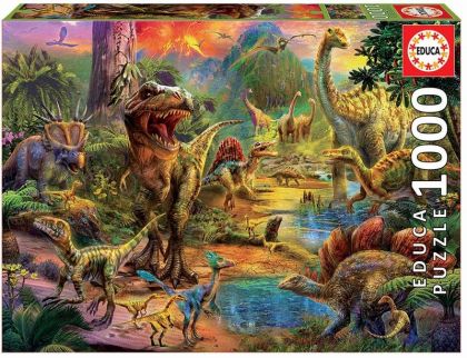 Пъзел Земя на динозаври Educa 1000 части - 17655