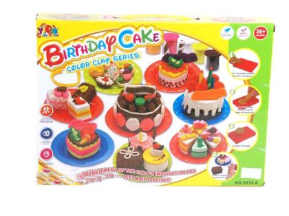 Комплект моделин с формички Торти за рожден ден