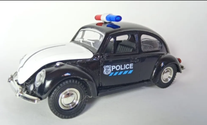 Метална кола с отварящи се врати и капаци Volkswagen Police