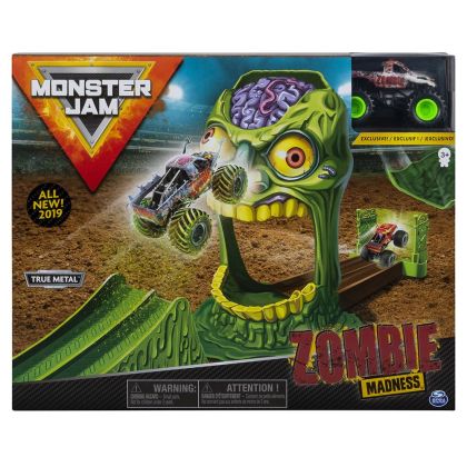 Комплект за игра MONSTER JAM Писта с рампа с ексклузивно бъги TRUE METAL Zombie Madness