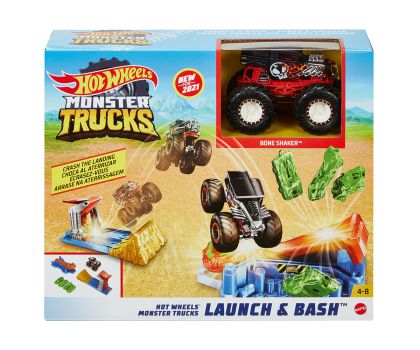 Писта Hot Wheels GVK08 - Monster Trucks Launch & Bash Play Set
