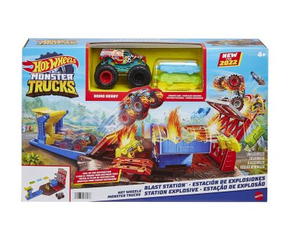 Monster Trucks Игрален комплект Blast Station Hot Wheels HFB12