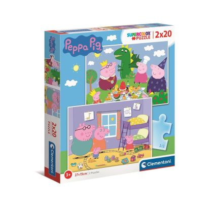 Детски пъзел Peppa Pig 2x20ч.CLEMENTONI 24778