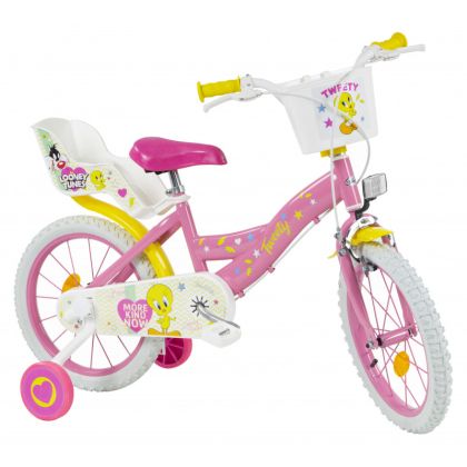Детски велосипед с помощни колела Tweety 16917 Toimsa 16"