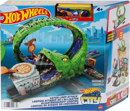 City Gator Loop Attack Игрален комплект Алигатор Hot Wheels HKX39/HDR29
