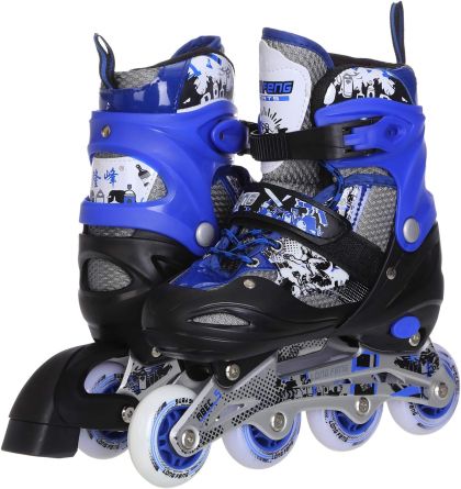 Регулируеми ролери с алуминиева конструкция м (35-38) blue