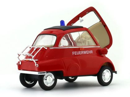 BMW Isetta Feuerwehr 1955 1:18 - Modèle Réduit Welly Pompieri, Die-cast, échelle 1/18