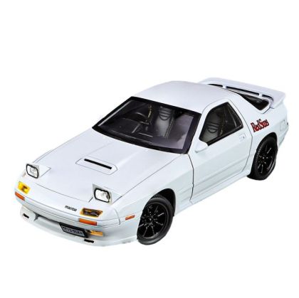 Метален автомобил Mazda RX7 със звук и светлини 1/24 бял